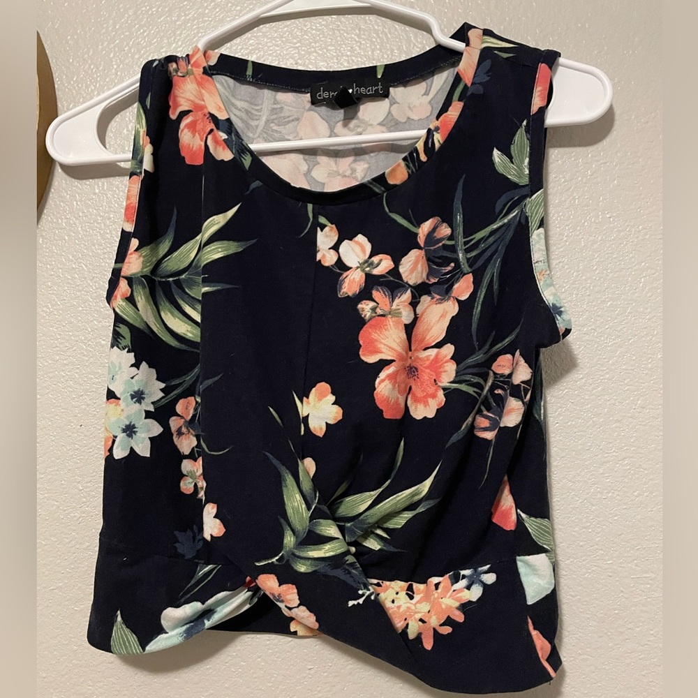 Flower crop top